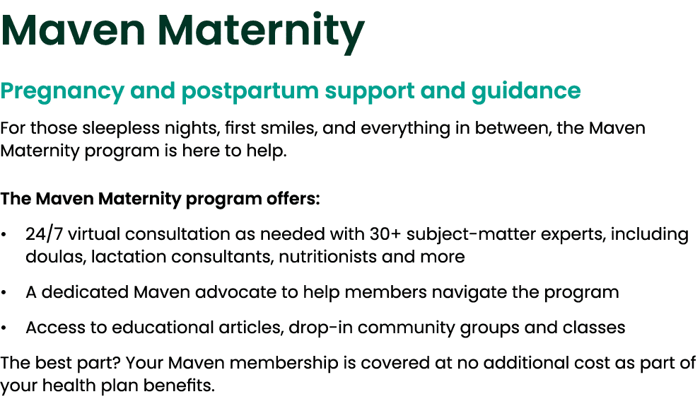Maven Maternity Pregnancy and postpartum support and guidance For those sleepless nights, first smiles, and everythin...